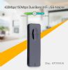 mt7610un wireless adapter 433mbps/150mbps dual band wifi dongle